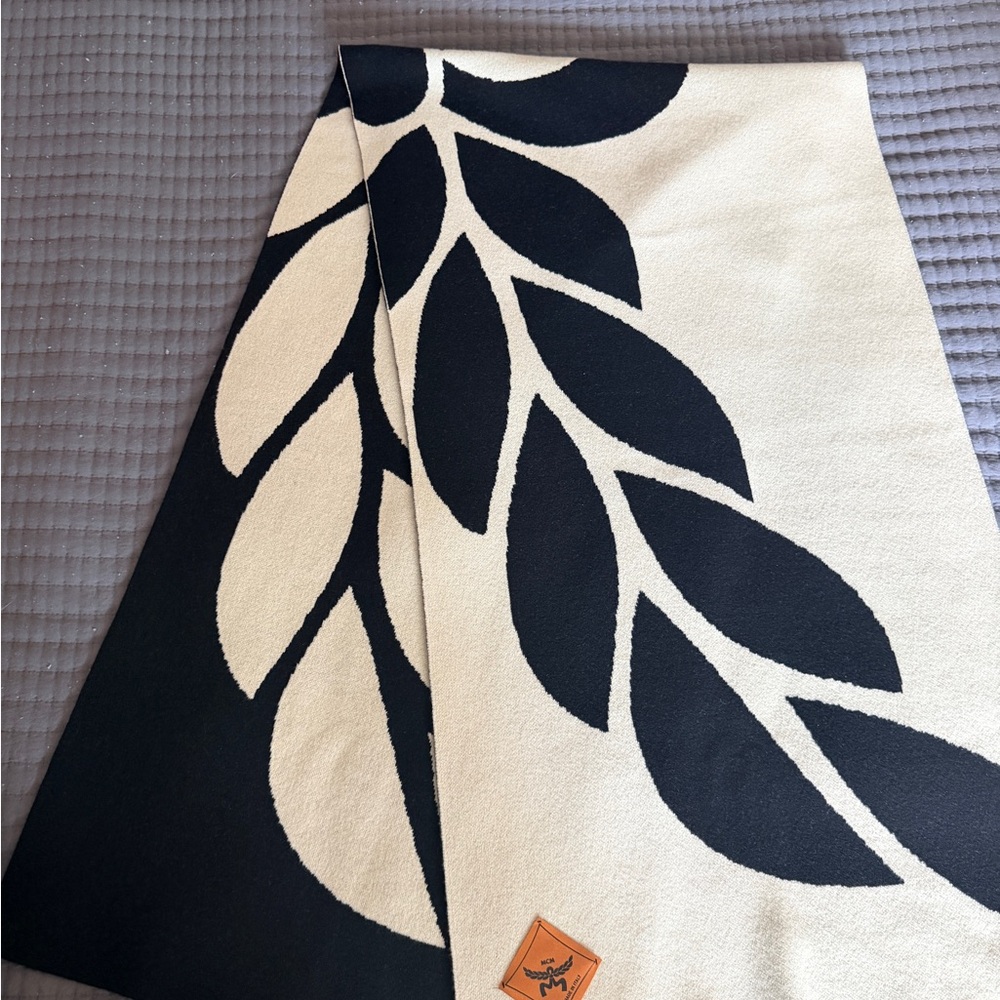 MCM Black and Cream scarf